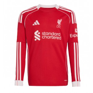 Fotbalové Dres Liverpool Domácí Oblečení 2025-26 Dlouhý Rukáv